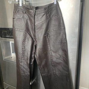 VINTAGE  100% LEATHER LADIES  PANTS